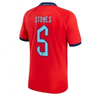 England John Stones #5 Fotballklær Bortedrakt VM 2022 Kortermet